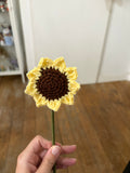 Tournesol au crochet