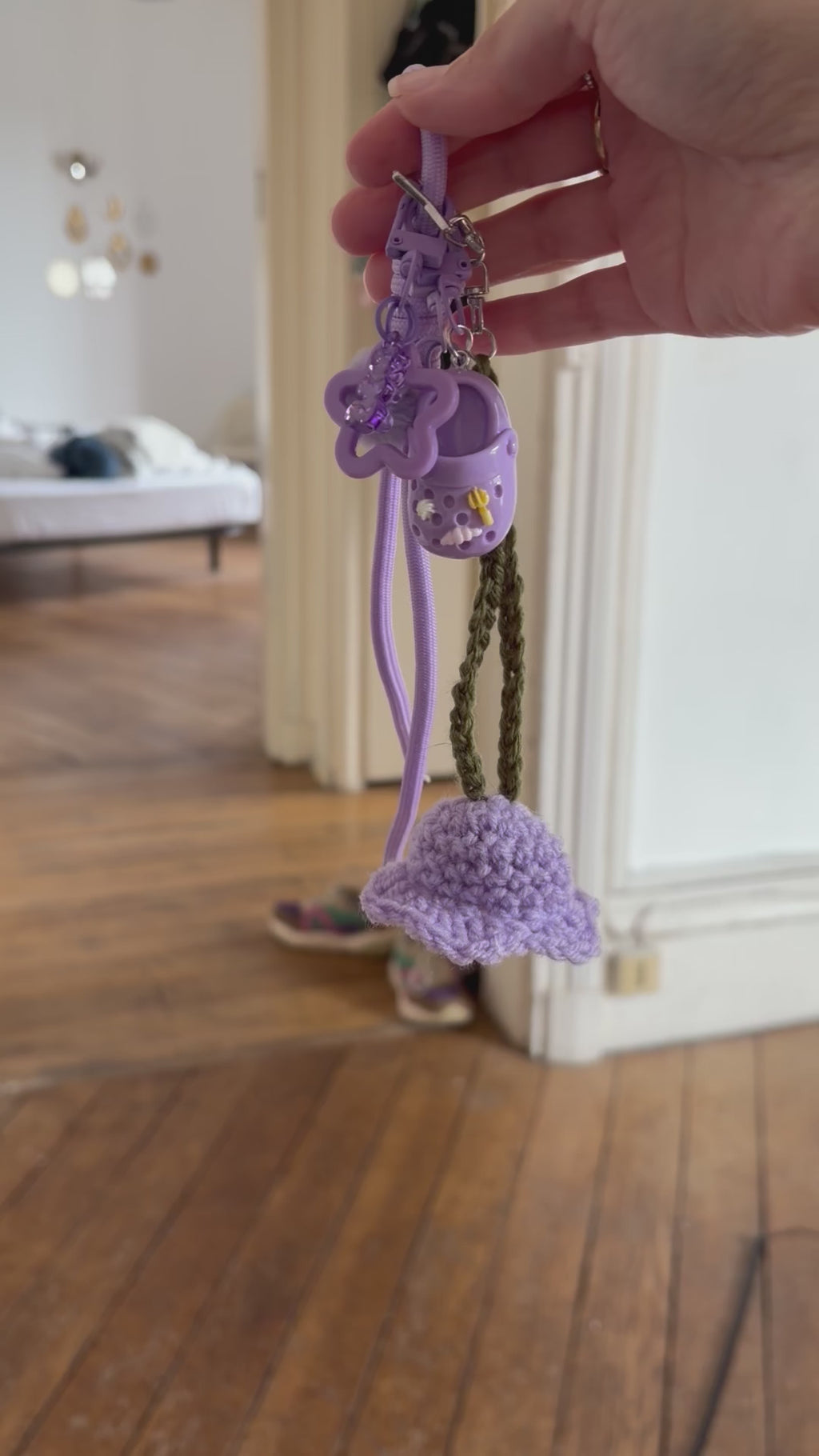 Porte clé fleur